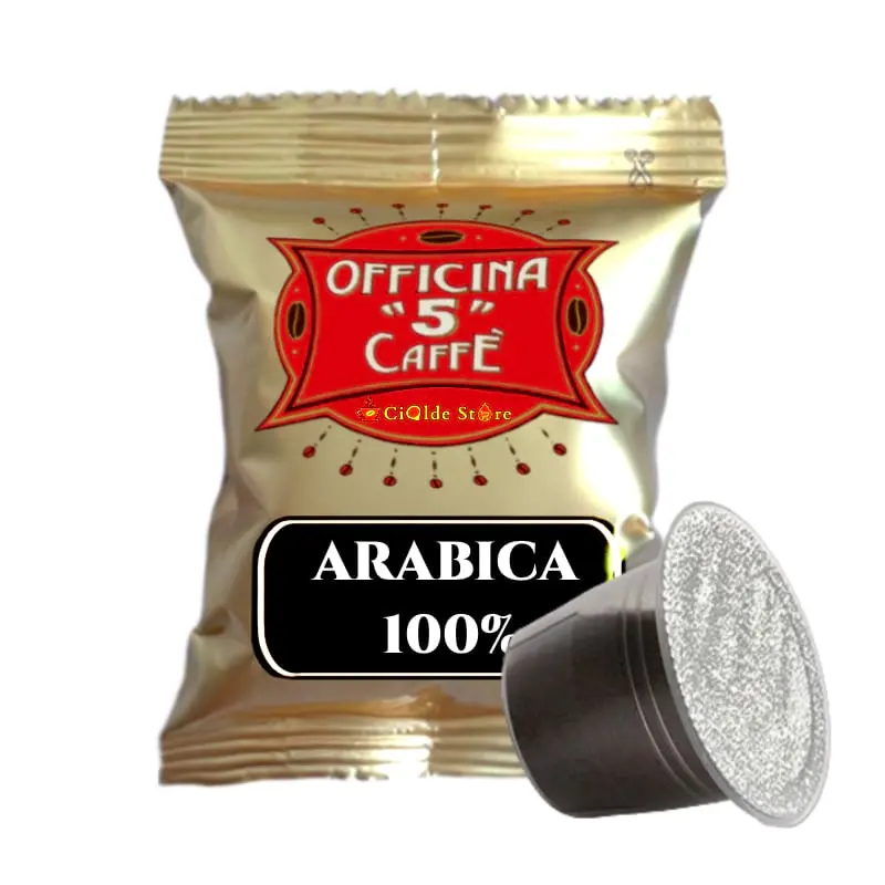 100 Capsule Arabica Officina 5 compatibili Nespresso