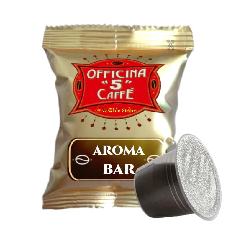 100 Capsule Aroma Bar Officina 5 compatibili Nespresso