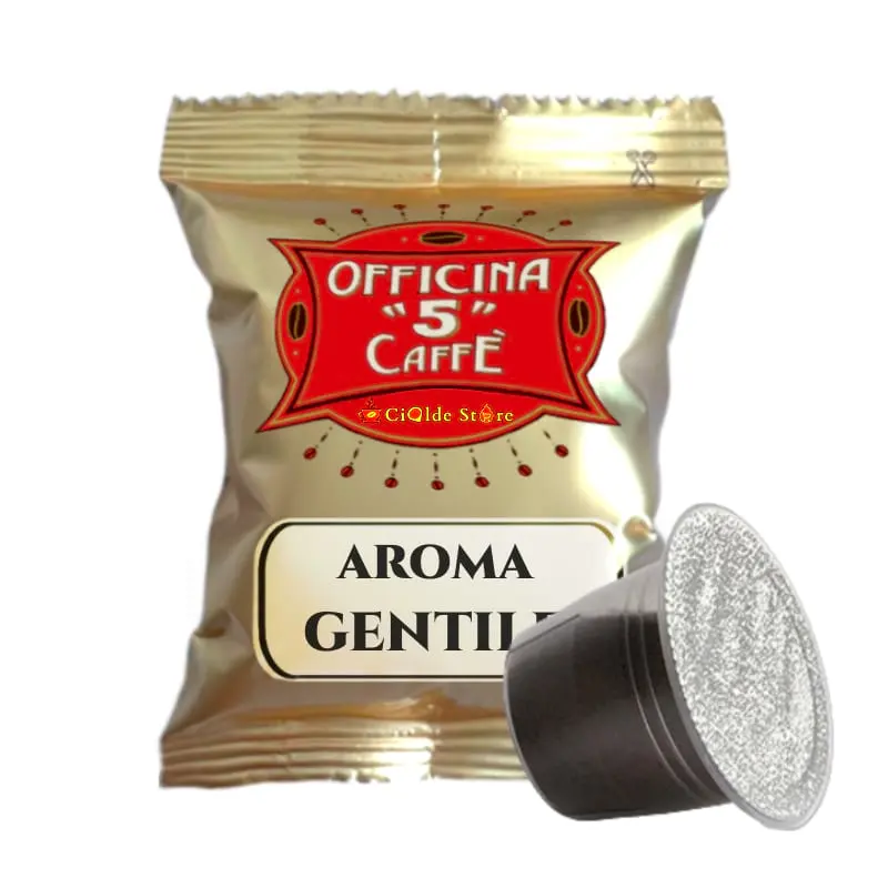 100 Capsule Aroma Gentile Officina 5 compatibili Nespresso