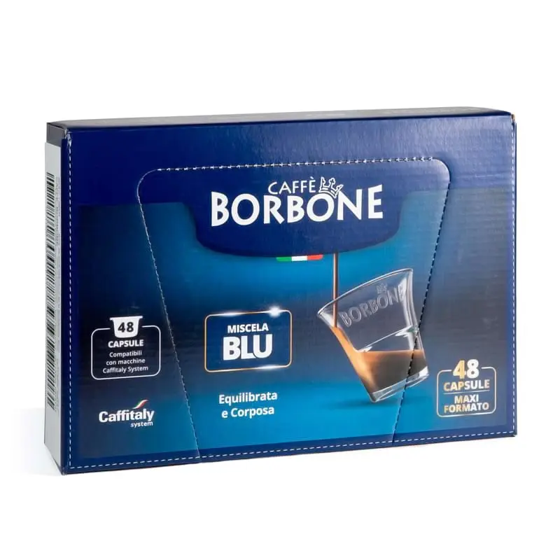 48 Capsule Borbone miscela Blu originali Caffitaly