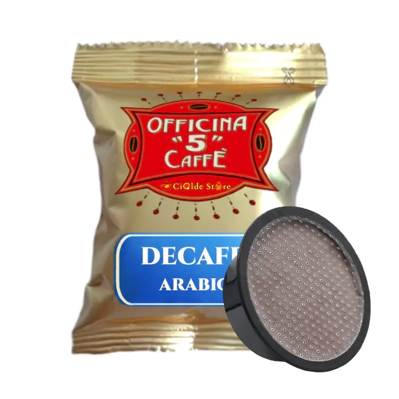 100 Capsule Decaffè Officina 5 compatibili Lavazza a Modo Mio