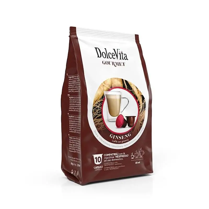 10 Capsule Ginseng Dolce Vita compatibili Nespresso