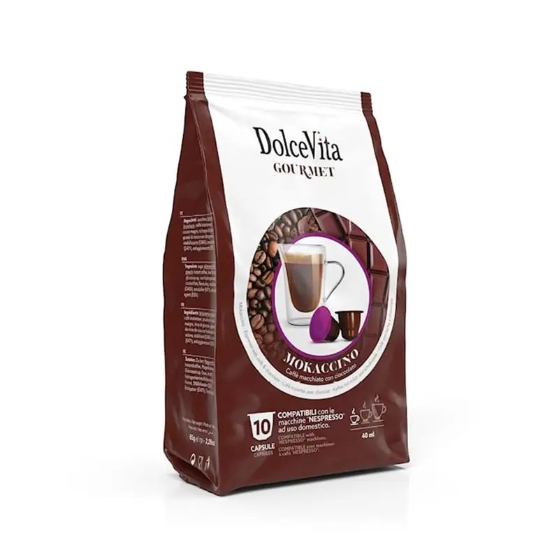 10 Capsule Mokaccino Dolce Vita compatibili Nespresso