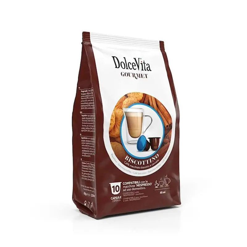 10 Capsule Biscottino Dolce Vita compatibili Nespresso
