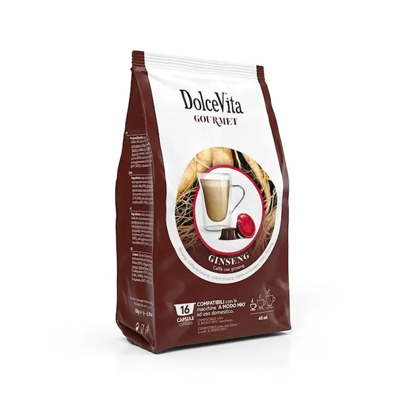 16 Capsule Ginseng Dolce Vita compatibili Lavazza a Modo Mio