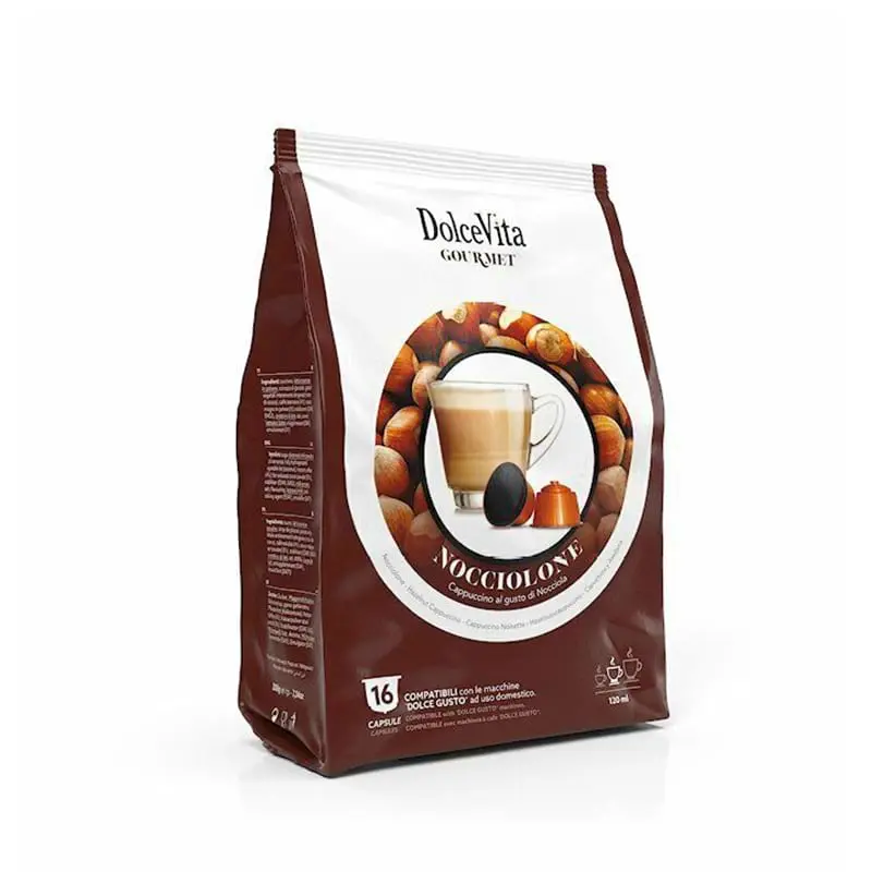 16 Capsule Nocciolone Dolce Vita compatibili Nescafè Dolce Gusto