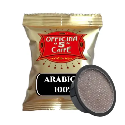100 Capsule Arabica Officina 5 compatibili Lavazza a Modo Mio