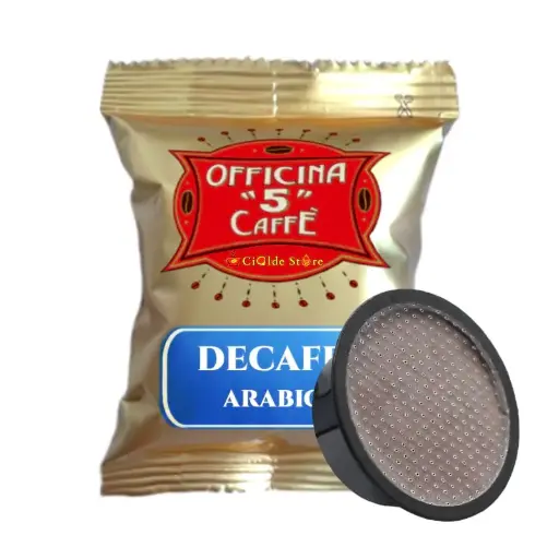 100 Capsule Decaffè Officina 5 compatibili Lavazza a Modo Mio