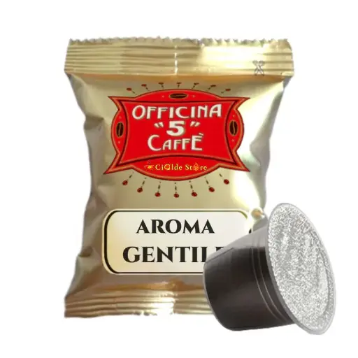 100 Capsule Aroma Gentile Officina 5 compatibili Nespresso