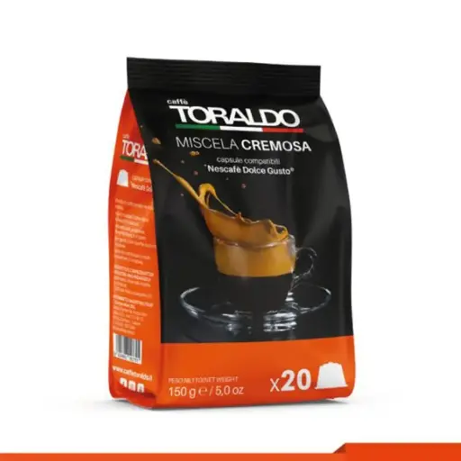 100 Capsule Toraldo miscela Cremosa compatibili Dolce Gusto