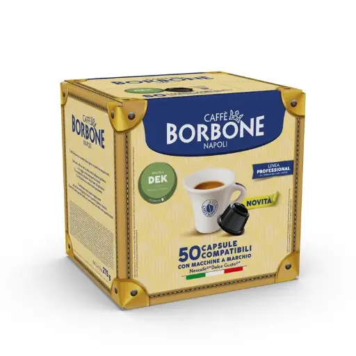 50 Capsule Borbone miscela Dek compatibili Nescafè Dolce Gusto
