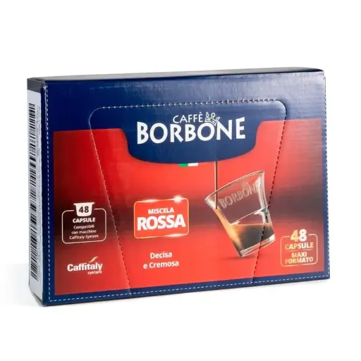 48 Capsule Borbone miscela Rossa originali Caffitaly