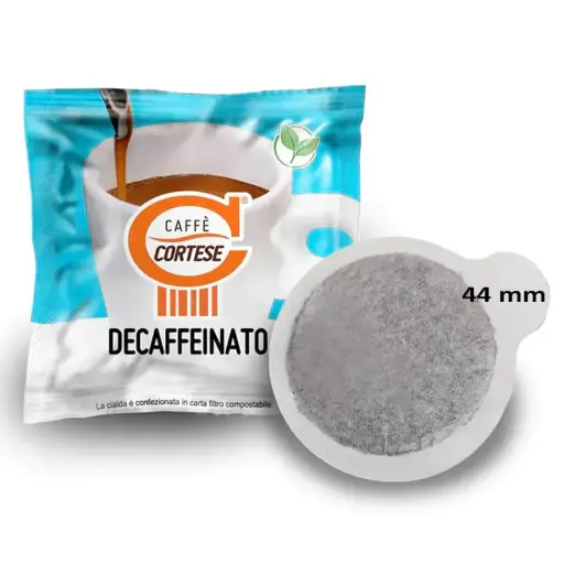 150 Cialde filtro carta 44 Cortese miscela Decaffeinato
